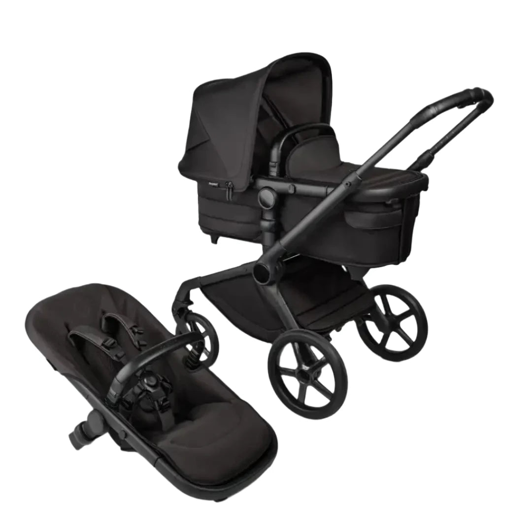 Bugaboo Fox 5 Noir Limited Edition Carrycot And Seat Pushchair Newbie and Me