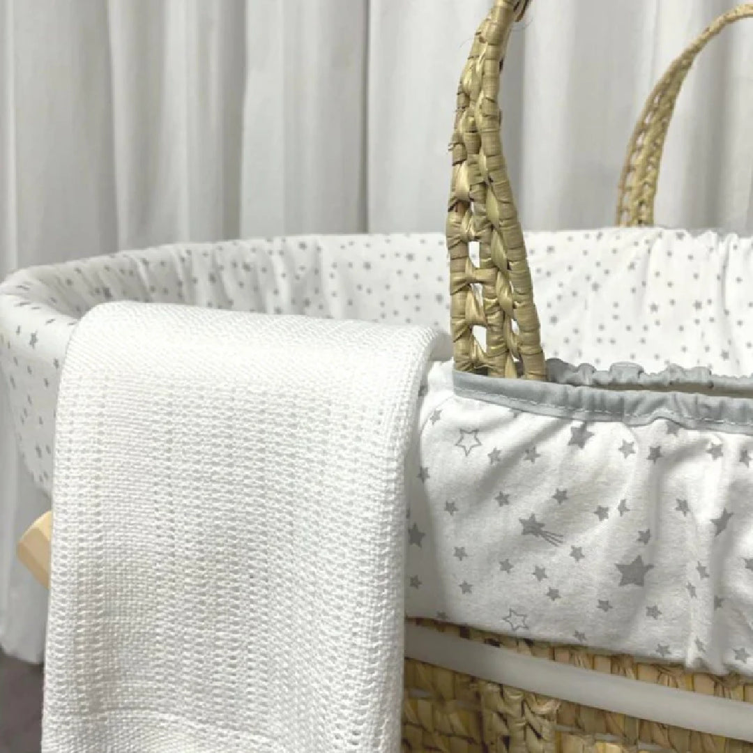Clair de Lune Soft Cotton Cellular Pram Blanket – Newbie and Me