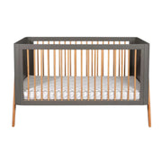 Cuddle Co Torsten Cot Bed - Grey/Teak