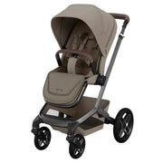 Maxi Cosi Fame Pushchair + Carrycot - Twillic Truffle - With Black Wheels