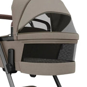 Maxi Cosi Fame Pushchair + Carrycot - Twillic Truffle - With Black Wheels