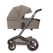 Maxi Cosi Fame Pushchair + Carrycot - Twillic Truffle - With Brown Wheels