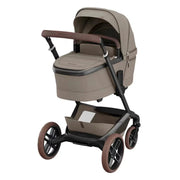 Maxi Cosi Fame Pushchair + Carrycot - Twillic Truffle - With Brown Wheels