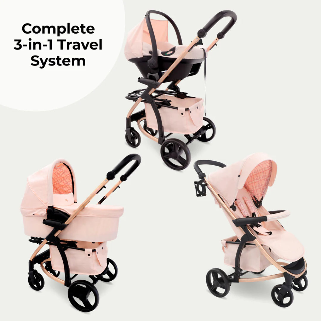 My Babiie MB200i 3 in 1 Travel System with i Size Car Seat Newbie and Me