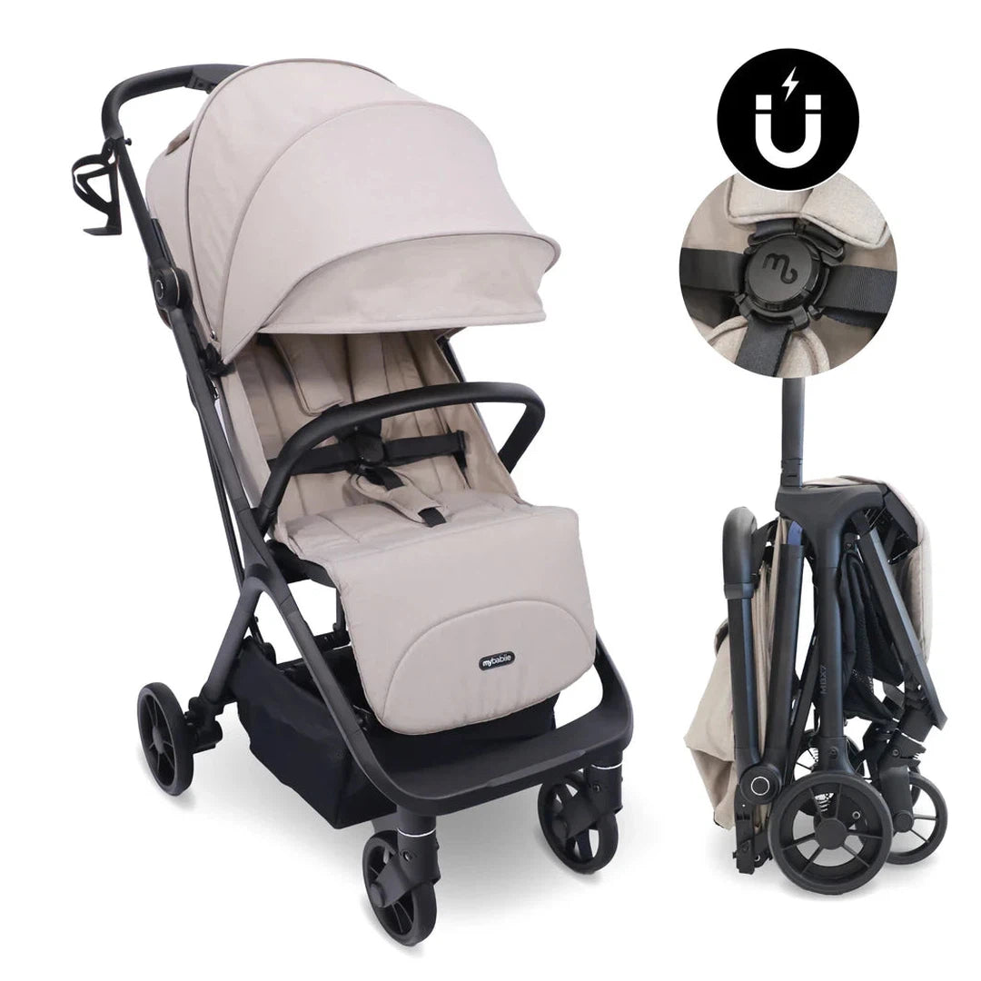 My Babiie MBX7 PLUS Auto-Fold Stroller Camel – Newbie and Me