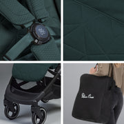 Silver Cross Clic 2 Stroller & Footmuff Bundle - Conifer