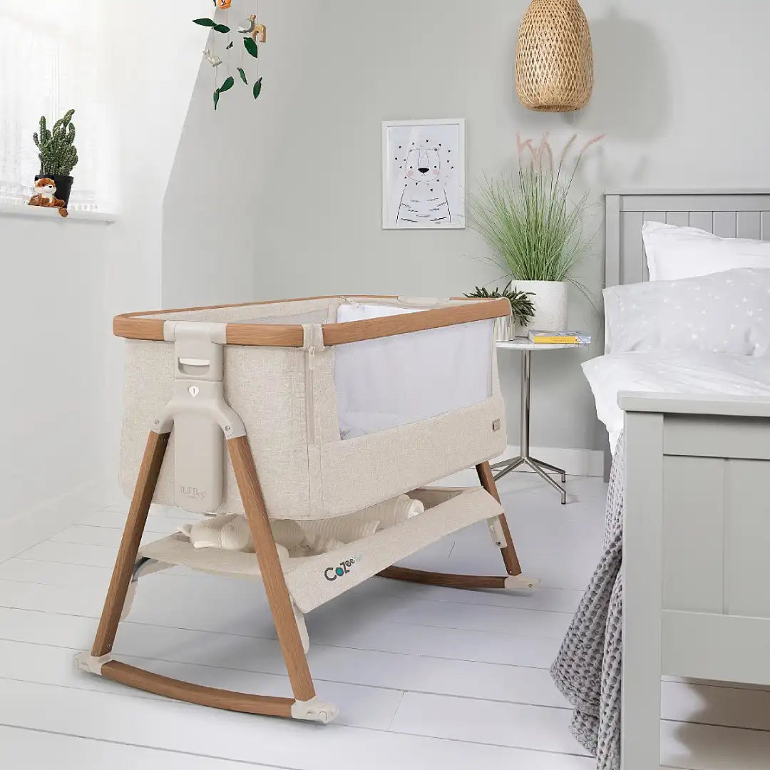 Tutti Bambini CoZee Air Bedside Crib – Newbie and Me