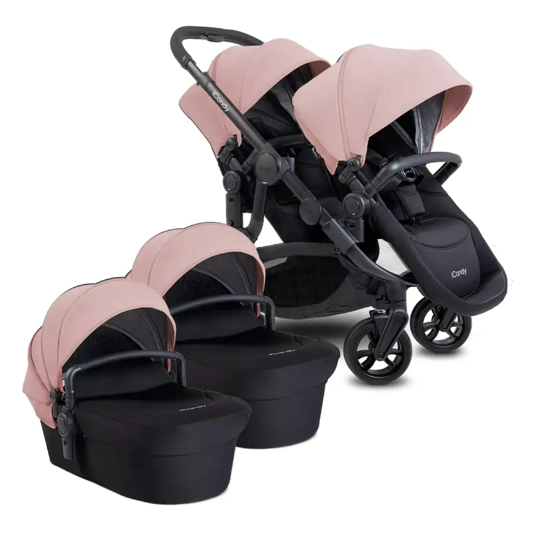 iCandy Orange4 Twin Travel System Car Seat Rose Newbie and Me