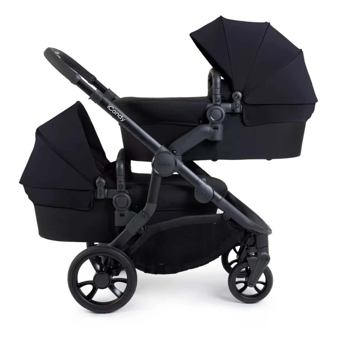 iCandy Orange4 Twin Travel System & Car Seat Black Newbie and Me