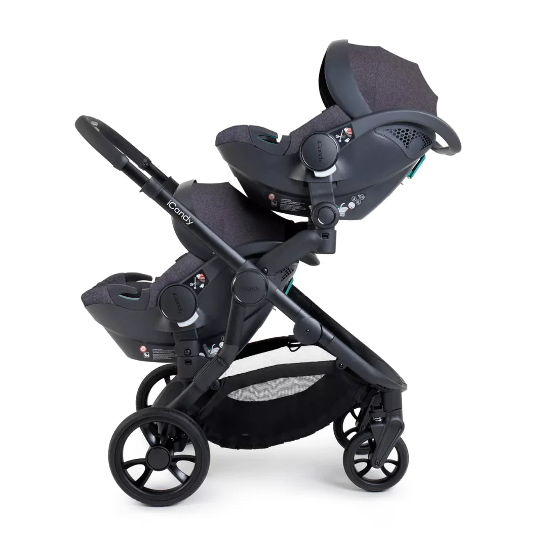 iCandy Orange4 Twin Travel System Car Seat Fossil Newbie and Me