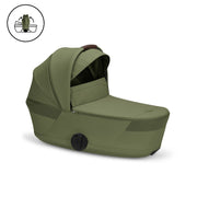Cybex Balios S Lux Taupe Pushchair & Carrycot - Moss Green