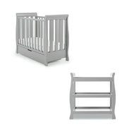 Obaby Stamford Space Saver 2 Piece Room Set - Warm Grey