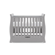 Obaby Stamford Space Saver Cot + Sprung Mattress - Warm Grey
