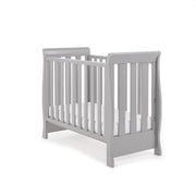 Obaby Stamford Space Saver Cot + Sprung Mattress - Warm Grey