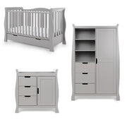 Obaby Stamford Luxe 3 Piece Room Set - Warm Grey