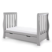 Obaby Stamford Luxe Cot Bed - Warm Grey