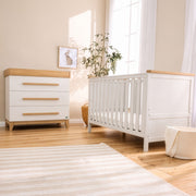 Tutti Bambini Misha 2 Piece Room Set - White / Golden Oak