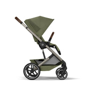 Cybex Balios S Lux Taupe Pushchair & Carrycot - Moss Green