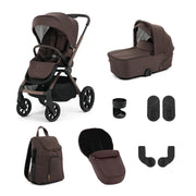 Oyster Vee Stroller & Carrycot - Chocolate