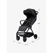 Bababing Auto Fold Compact Stroller Bundle - Black