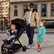 Bababing Auto Fold Compact Stroller Bundle - Black
