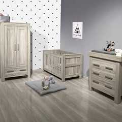 BabyStyle Charnwood Bordeaux Ash Furniture 3 Piece Room Set