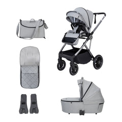 Babymore Chia Pram Pushchair – Pearl Grey