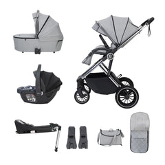 Babymore Chia Travel System Coco with Base – Pearl Grey