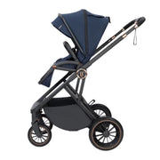 Babymore Chia Travel System Pecan with Base – Midnight Blue