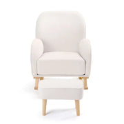 Babymore Freya Nursing Chair with Footstool – Cream