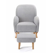 Babymore Freya Nursing Chair with Footstool – Grey