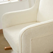 Babymore Ida Nursing Chair with Footstool – Bouclé