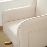 Babymore Ida Nursing Chair with Footstool – Ivory