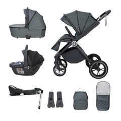 Babymore Kai Travel System Coco with Base – Forest Grey