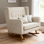 Babymore Lux Snuggle Rocking Chair - Ivory
