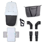 Babymore Memore V2 13 Piece Pecan i-Size Car Seat with Isofix Base - Chrome