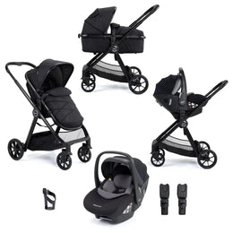 Babymore Mimi Travel System Pecan i-Size Car Seat - Black