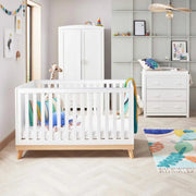 Babymore Mona 3 Piece Nursery Room Set – White
