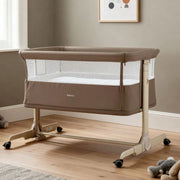 Babymore Neera Bedside Crib - Mocha