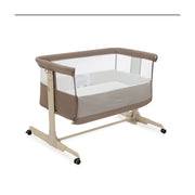 Babymore Neera Bedside Crib - Mocha