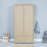 Babymore Veni 3 Piece Nursery Furniture Set with Drawer – Oak
