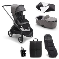 Bugaboo Dragonfly Stroller Complete Bundle - Grey Melange