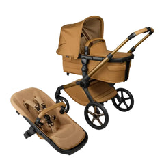 Bugaboo Fox 5 Noir Limited Edition Carrycot And Seat Pushchair - Amber Glow