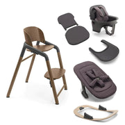 Bugaboo Giraffe Highchair Ultimate Bundle - Wood/Grey
