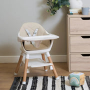 Clair de Lune 6in1 High Chair - Beige and Natural