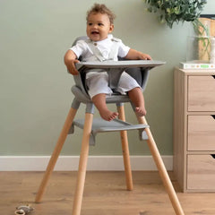 Clair de Lune 6in1 High Chair - Grey and Natural