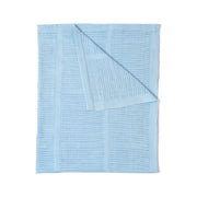 Clair de Lune Soft Cotton Cellular Pram Blanket - Blue