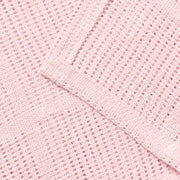 Clair de Lune Soft Cotton Cellular Pram Blanket - Pink