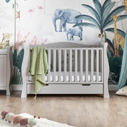 Obaby Stamford Luxe Cot Bed - Warm Grey