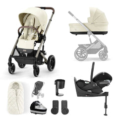 Cybex Balios S Lux Pushchair Luxury Bundle - Seashell Beige